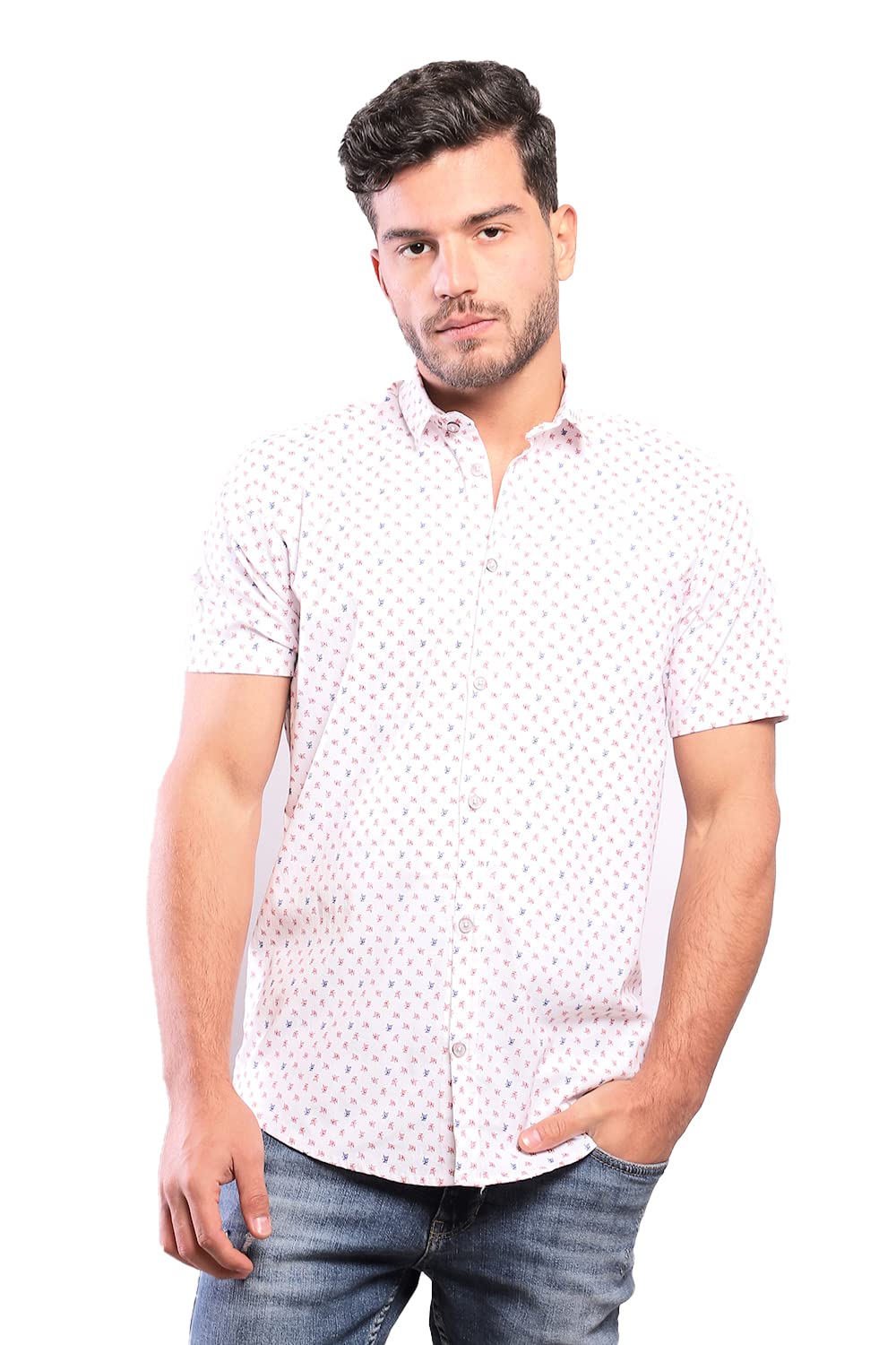 White Rabbit Men’s Casual Shirt  Comfortable Stylish Everyday Wear