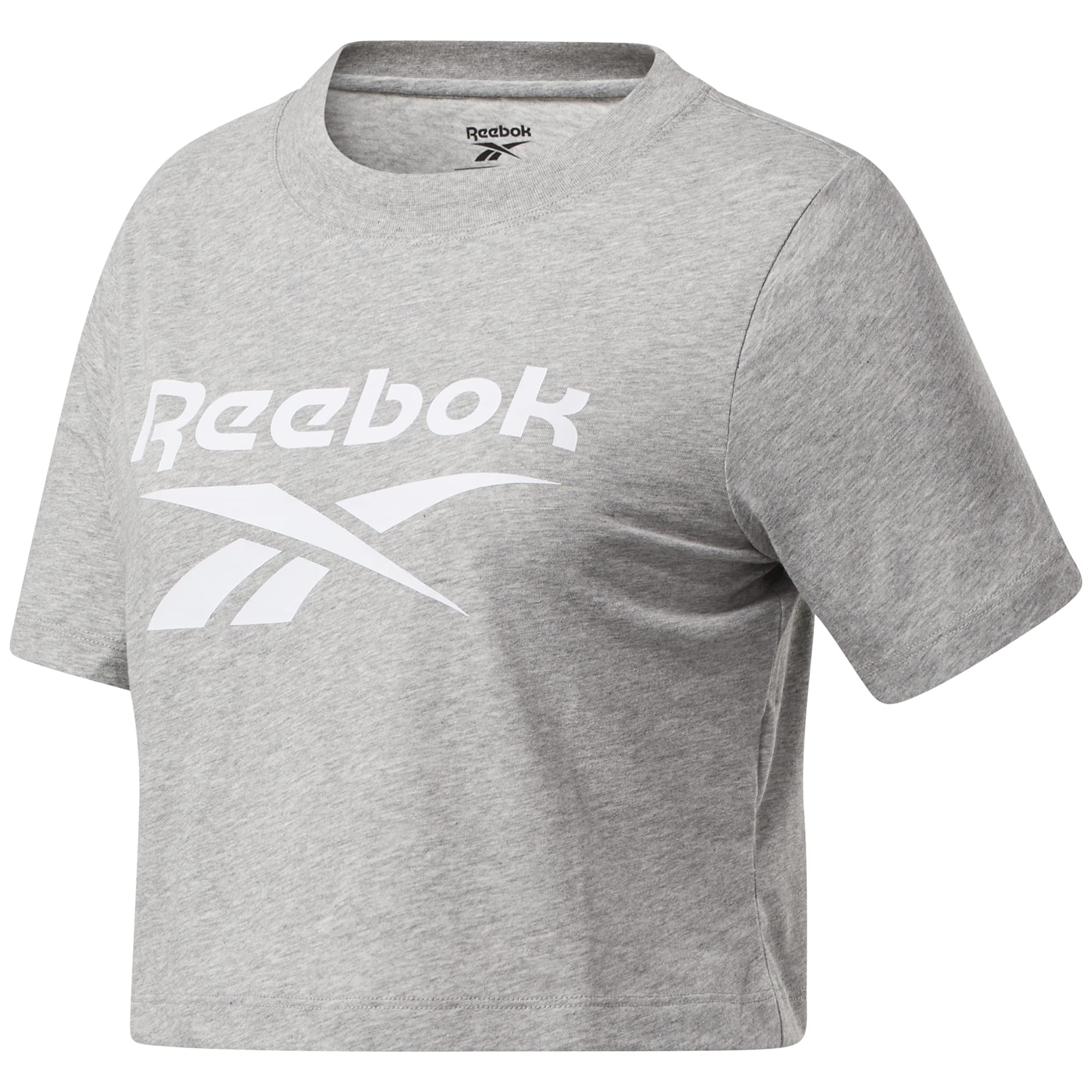 Reebok Women Crop Training T Shirt Lightweight Sport Comfort