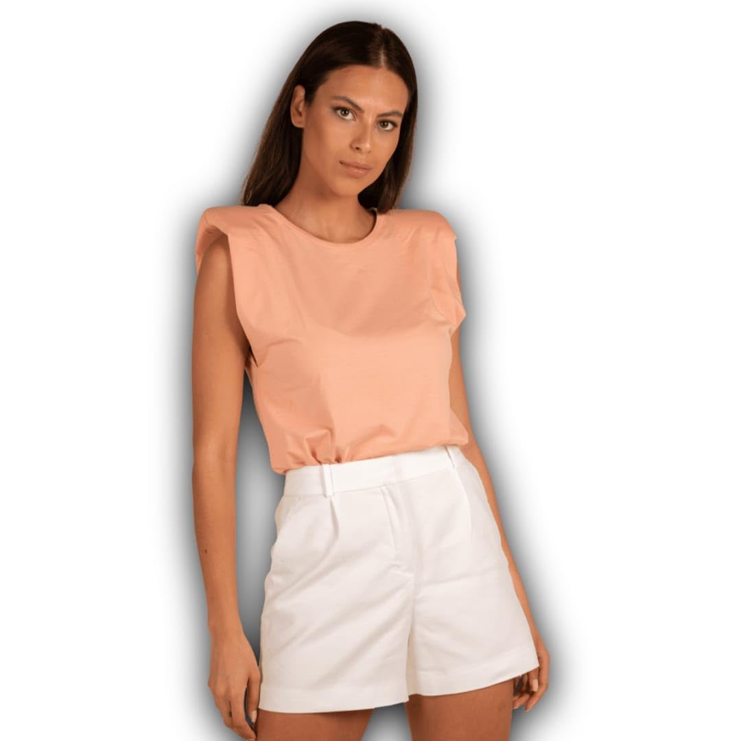 MAG'S Women WT-PAD-salm T-Shirt Casual Comfortable Everyday Top