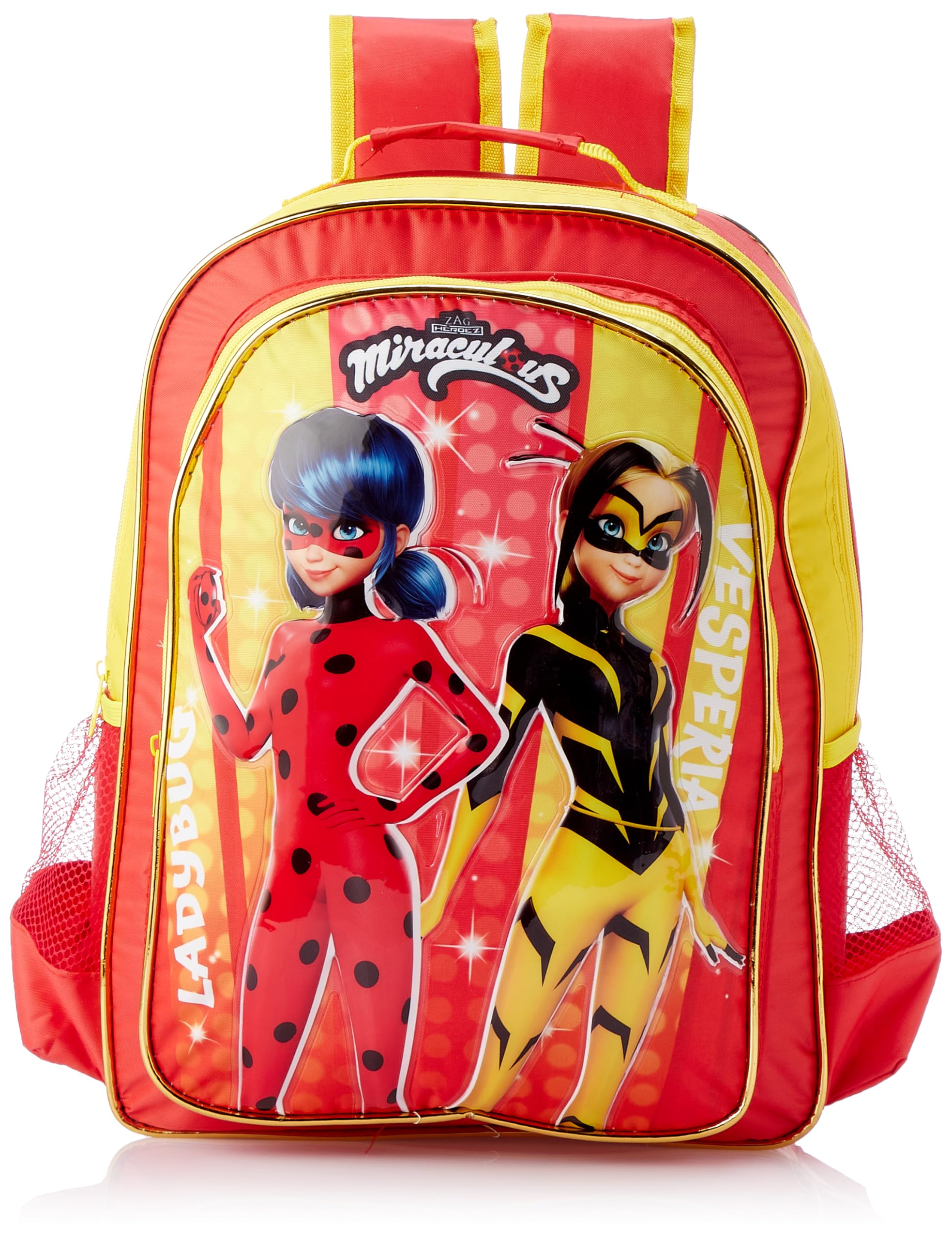 ZAG Miraculous Tales of Ladybug & Cat Noir 5 in 1 Value Pack Backpack 16 Inch