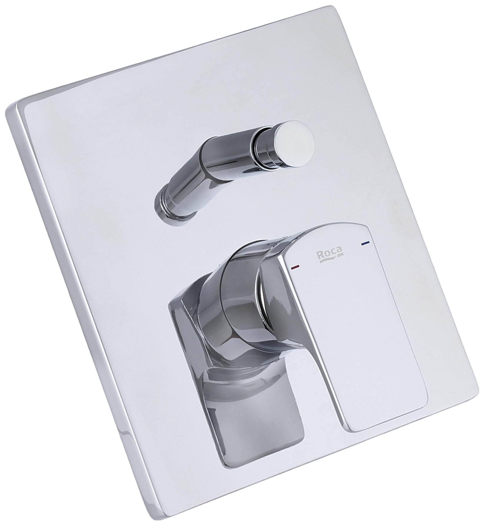 Roca Built-In Bath and Shower Single Lever Mixer with Complete RocaBox Chrome Finish