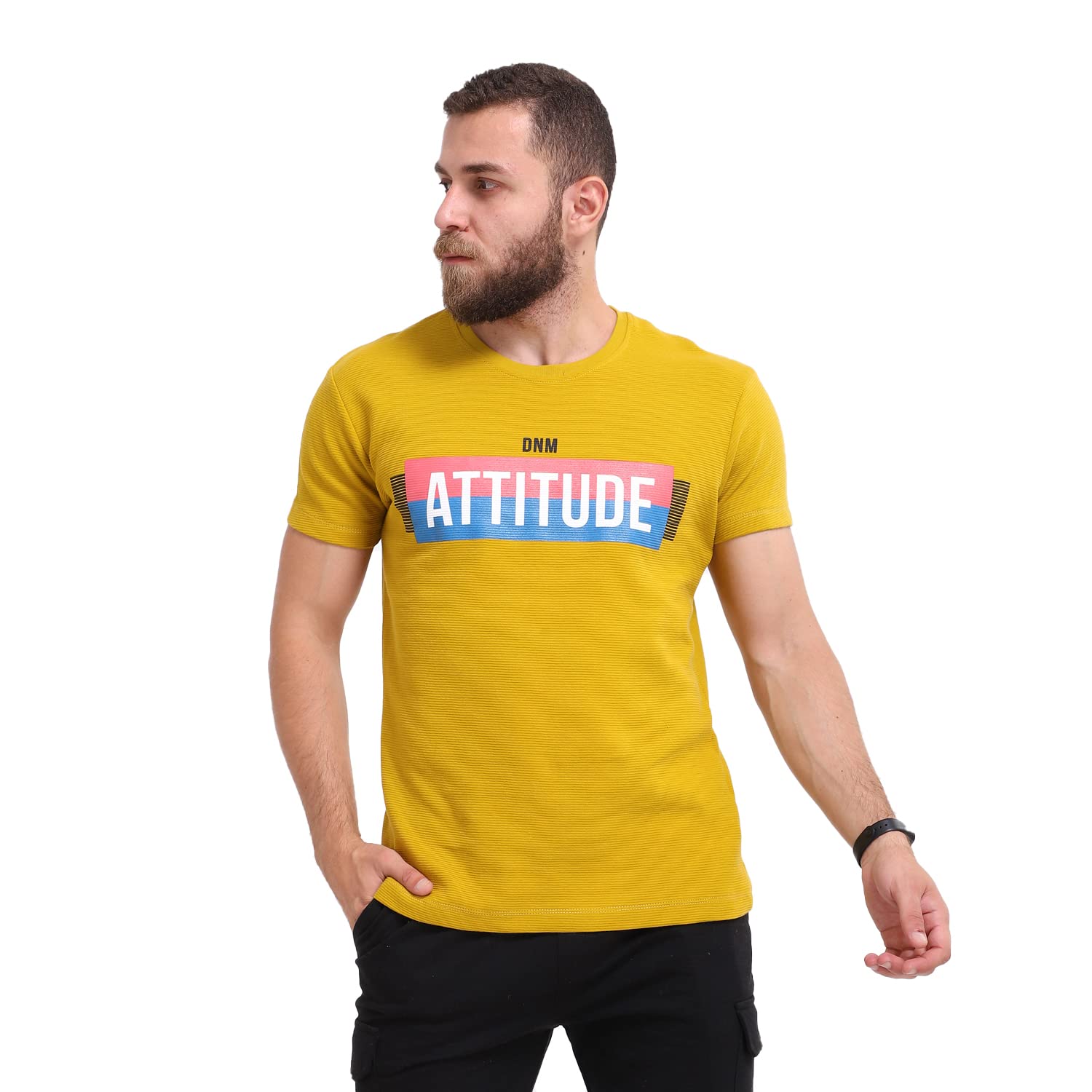 White Rabbit Men’s Round Neck T-Shirt – Everyday Comfort & Style