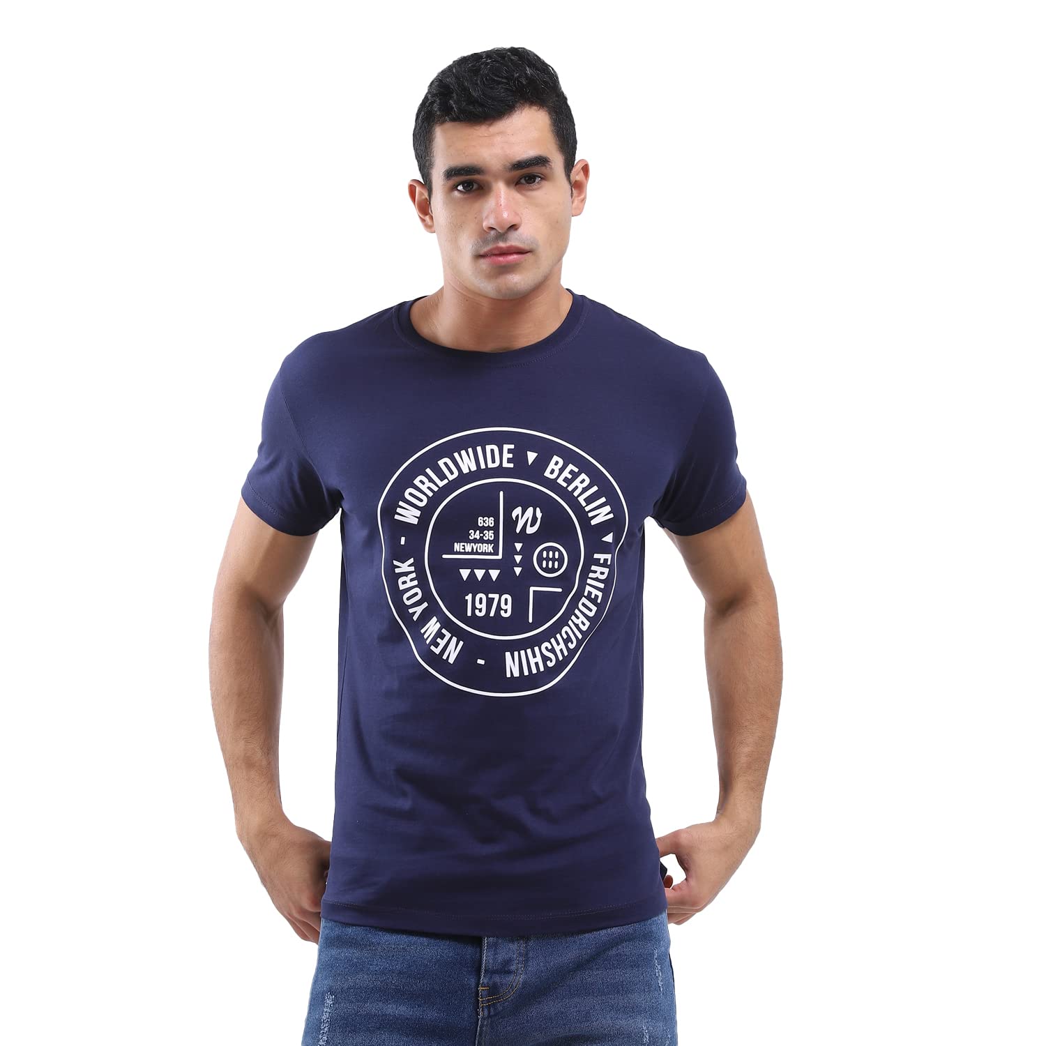 White Rabbit Men’s Round Neck T-Shirt – Everyday Comfort & Style