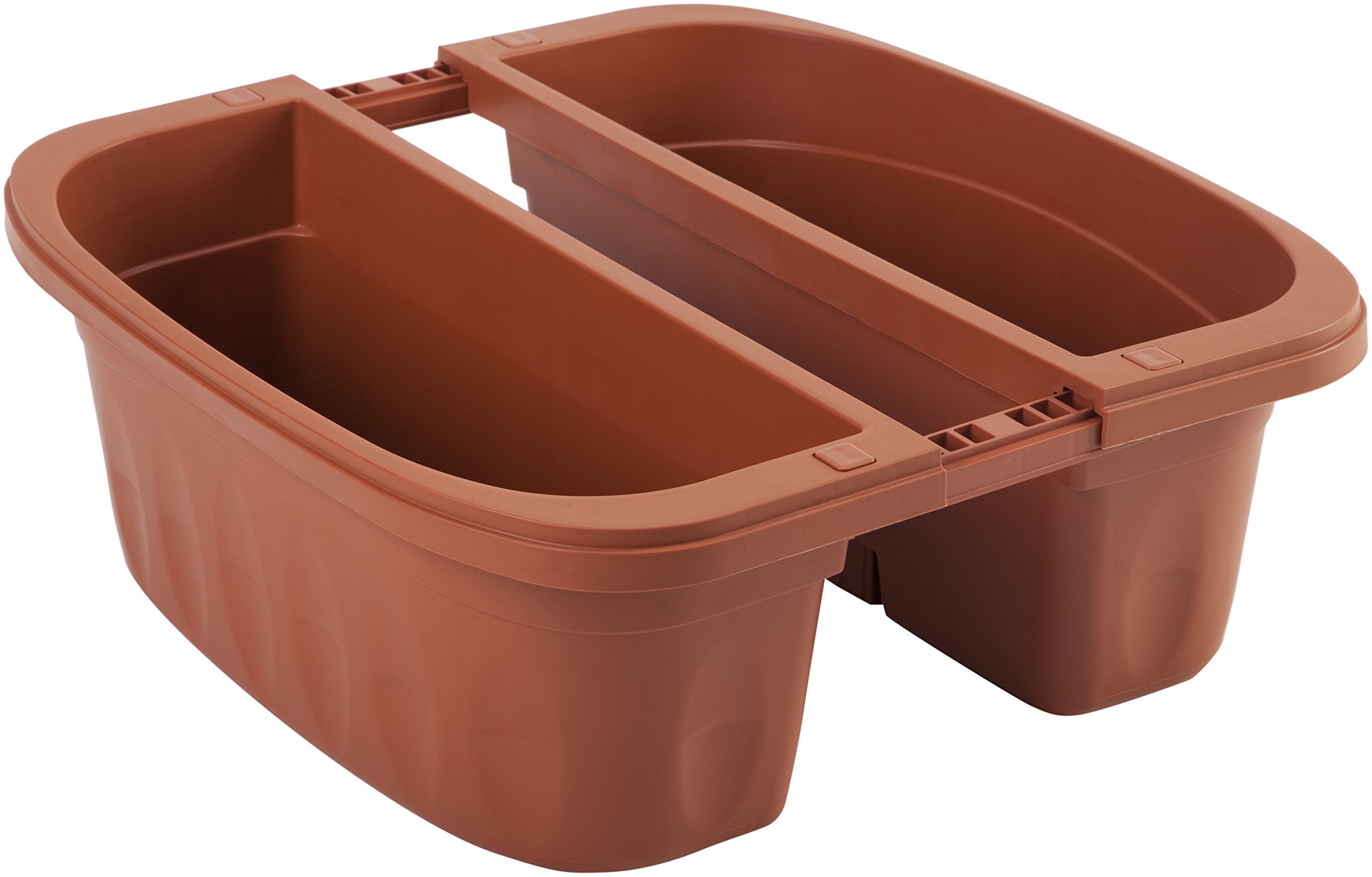 Bama Adjustable Double Balcony Planter with Built-In Water Reservoir
