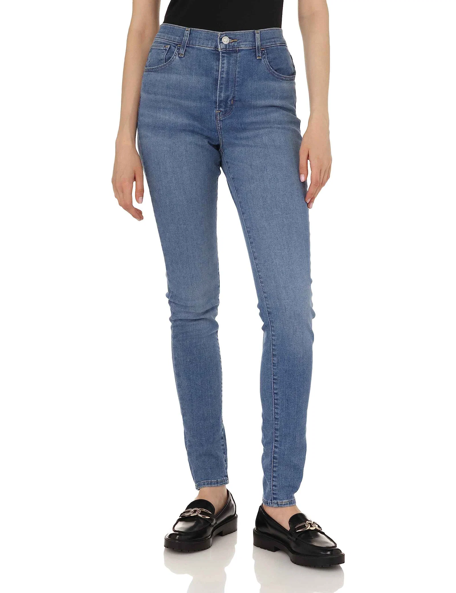 Levi’s Women 720 High Rise Super Skinny Jeans Blue Stretch Denim