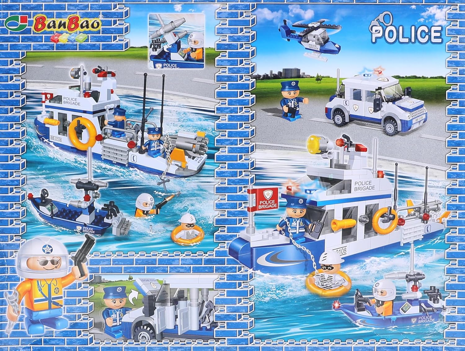 Police Station Building Puzzle – 418 Pieces for Kids