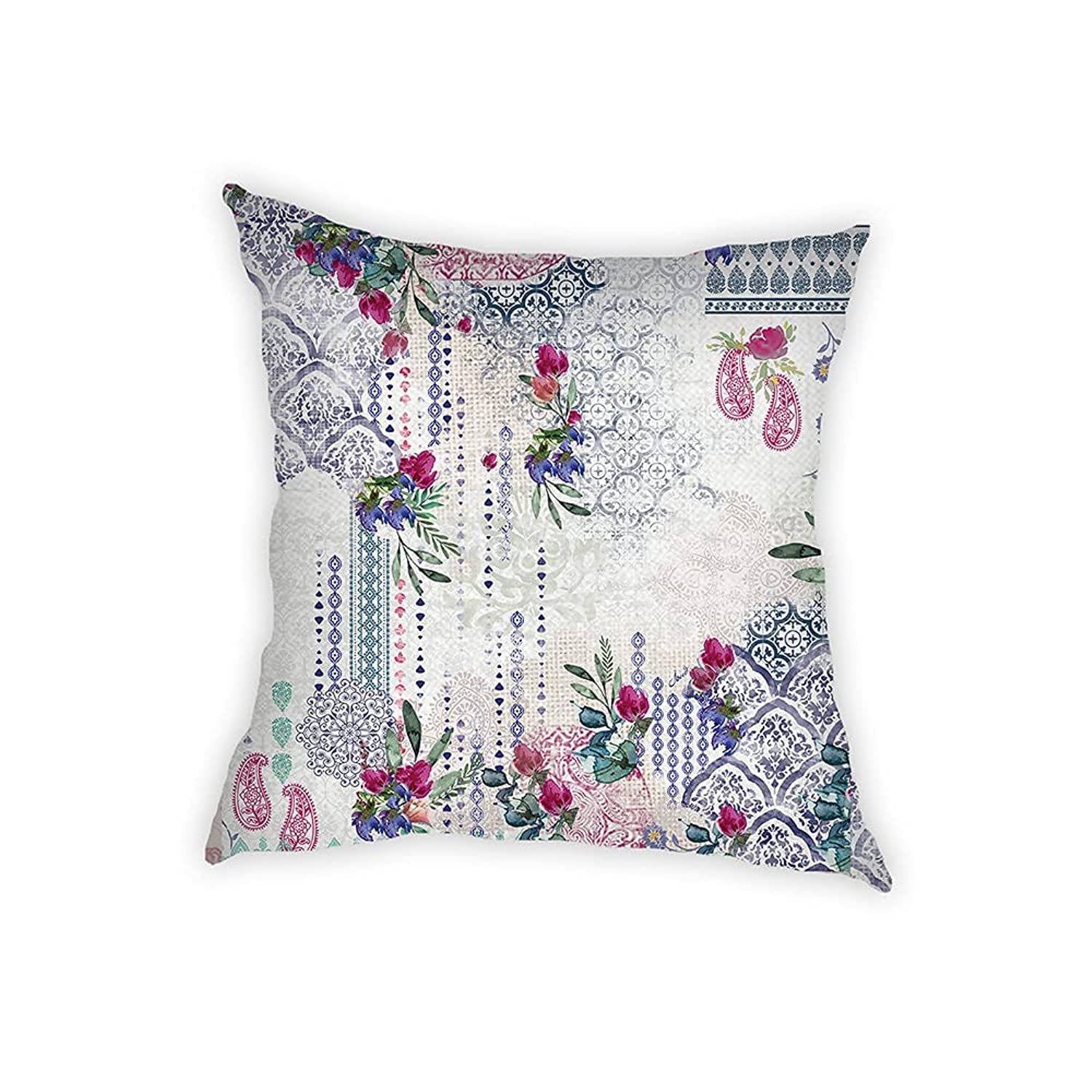 Joud Square Polyester Decorative Pillow Unique Printed Stylish Design