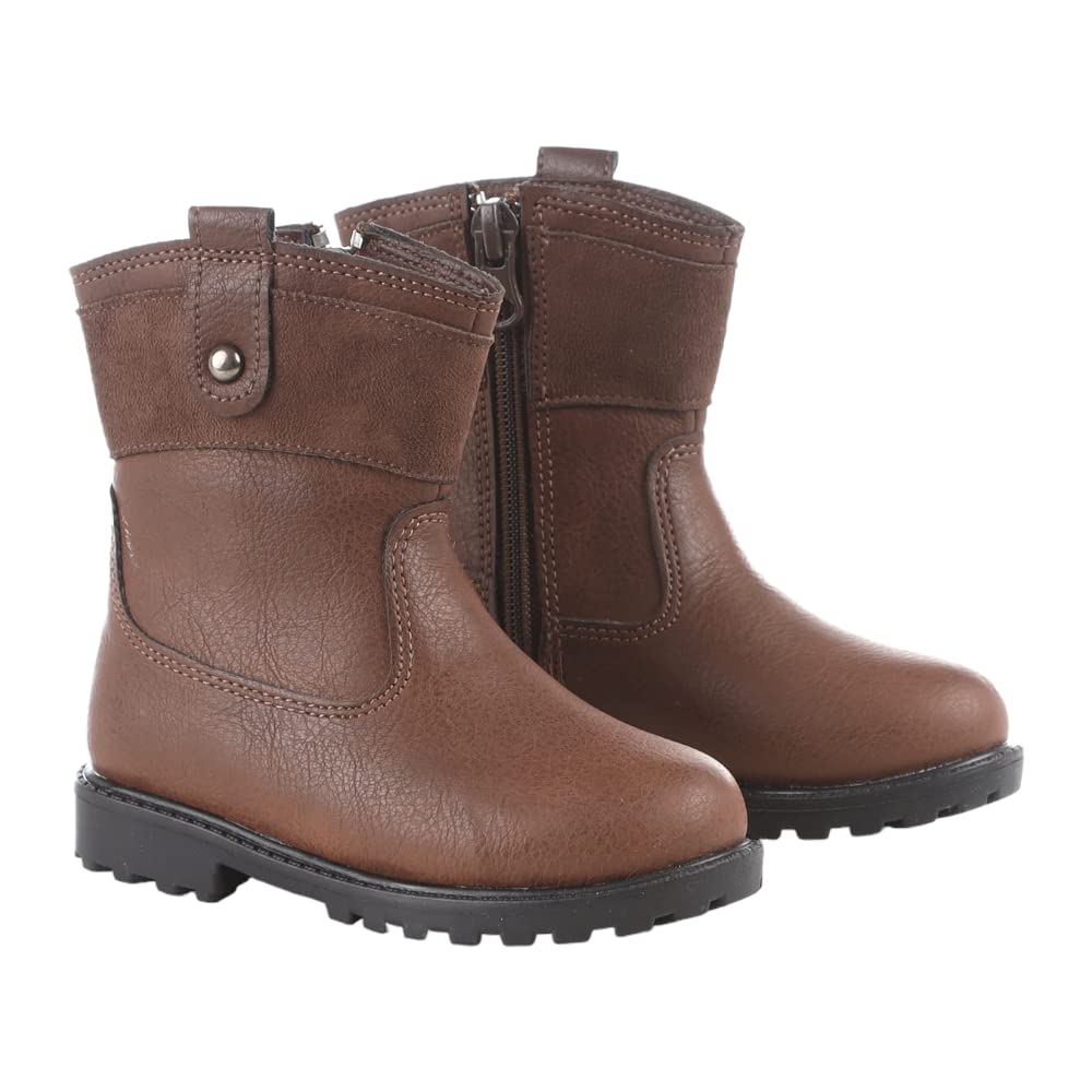Hawsa Girls Winter Half Boots -  Stylish Warm Comfortable Design