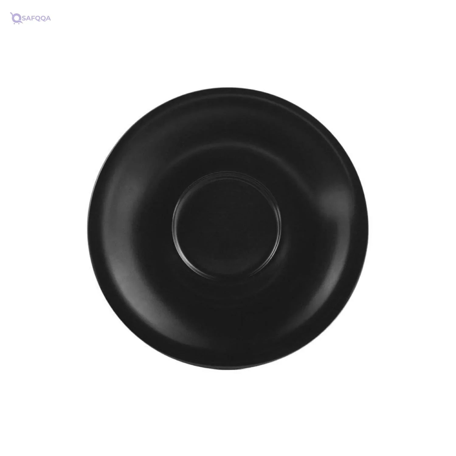 Baralee Black Sand Coupe Saucer 15 cm (5 7/8"), Tea Serving Saucer Plate