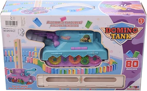 Plastic Domino Tank Set 89 Pieces