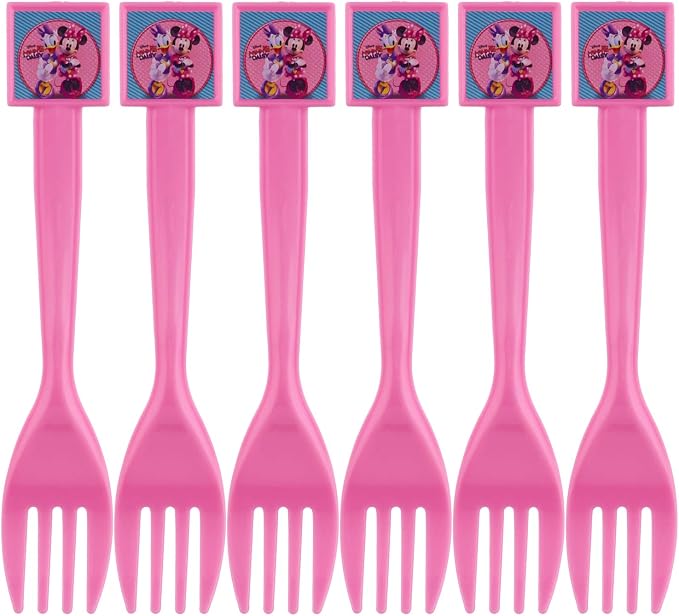 Toys Minnie Mouse Kids Plastic Forks  Set