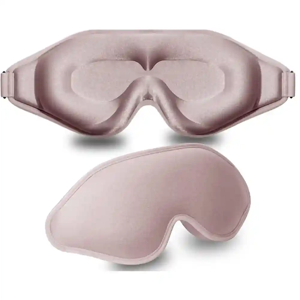 Thgual 3D Contoured Sleep Mask for Men and Women, Comfortable Light-Blocking Eye Shade for Travel, Yoga, and Naps