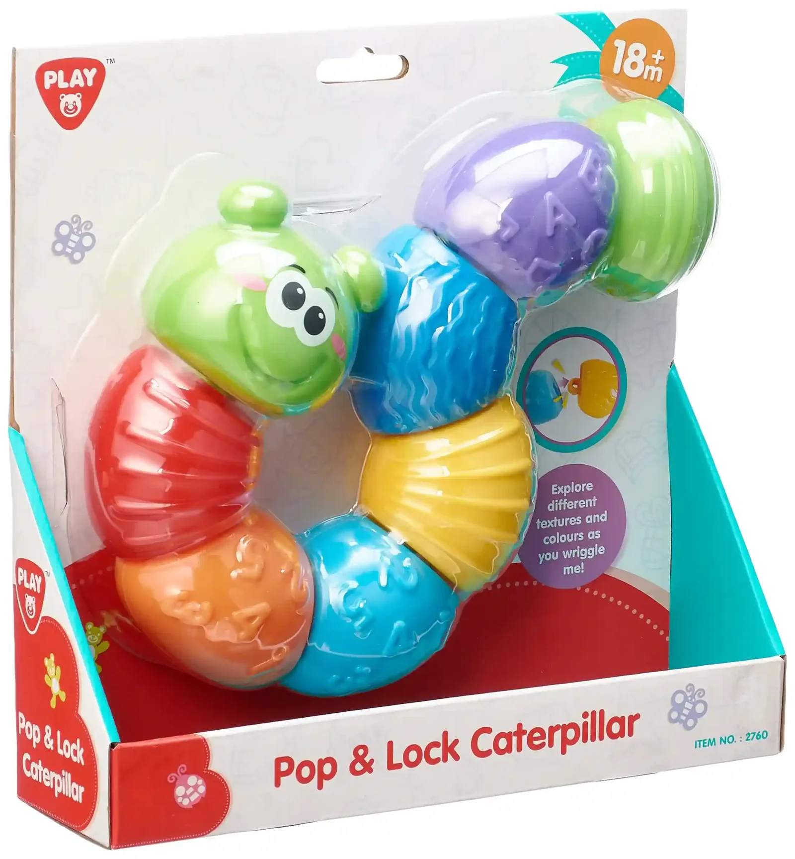 PlayGo Pop & Lock Caterpillar Toy