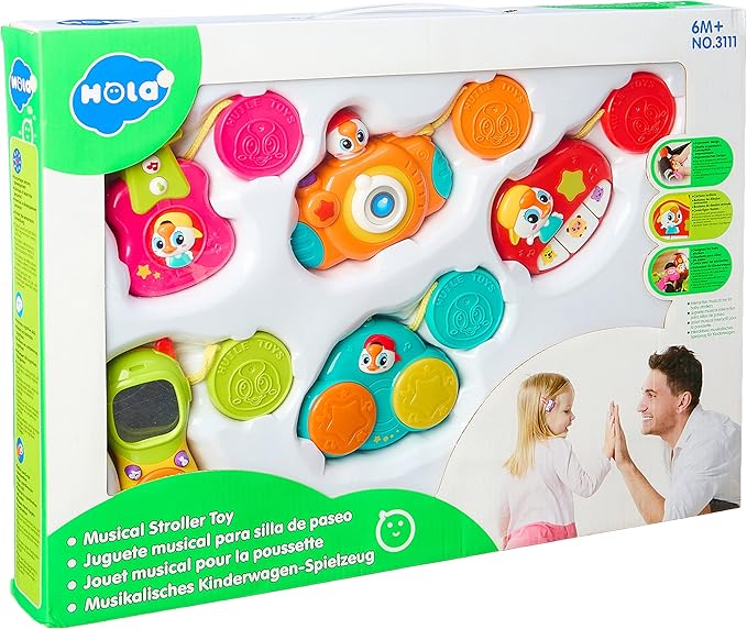 Hola Stroller Musical Toys for Kids – 5 Pieces Set