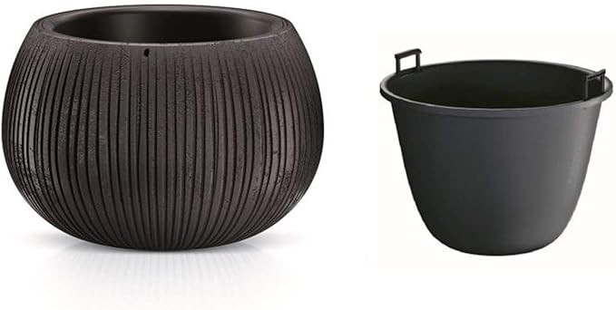 Prosperplast Round Plastic Plant Pot – Durable and Practical Garden Container