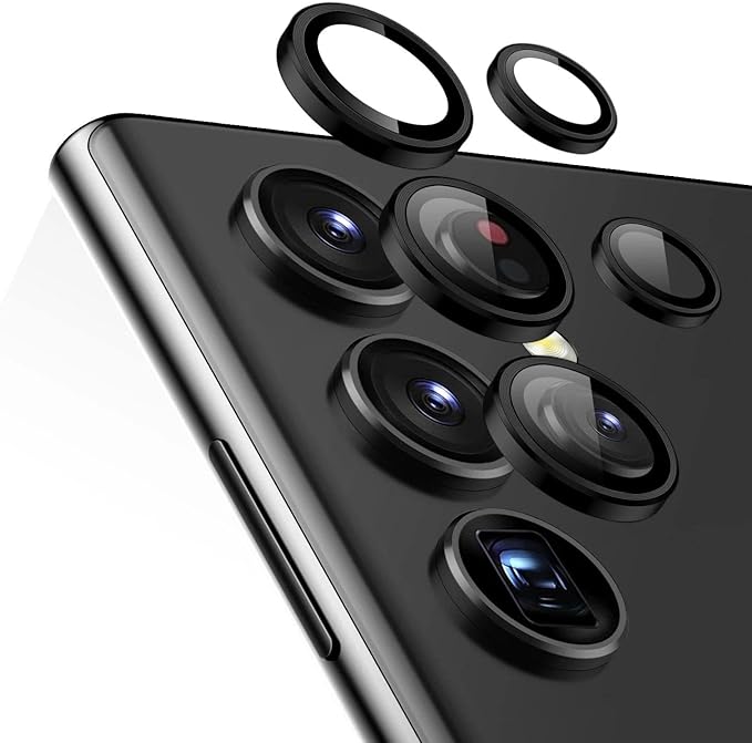 Microsonic Camera Lens Protection Glass for Samsung Galaxy S24 Ultra Black