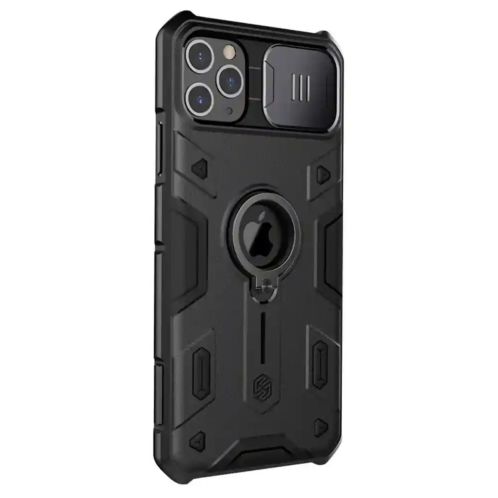 Nillkin iPhone 11 Pro Case – Slide Camera Protection with Ring Stand Holder (Black)