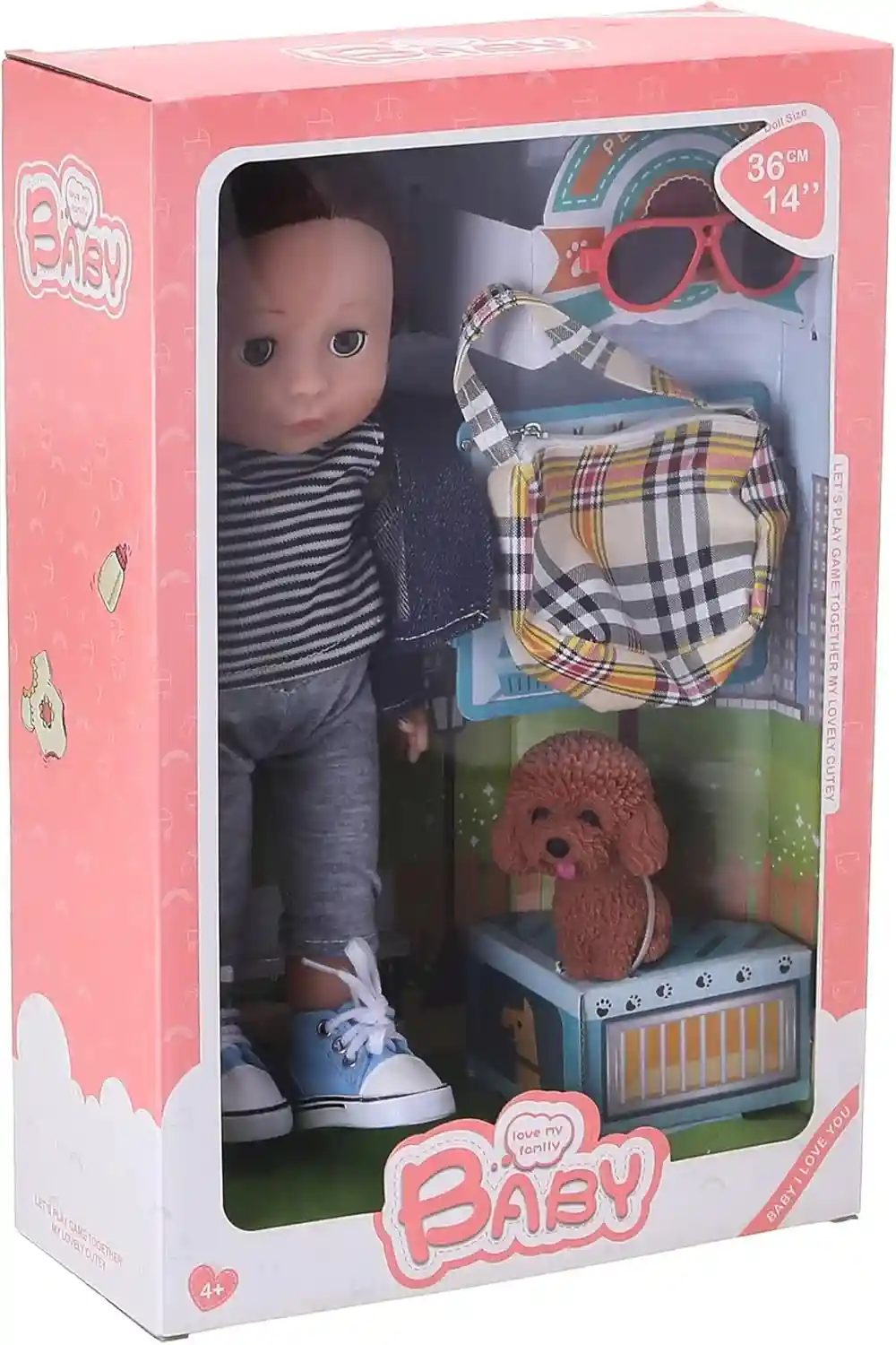 Fashion Doll for Girls with Cute Pet and Accessories Playset