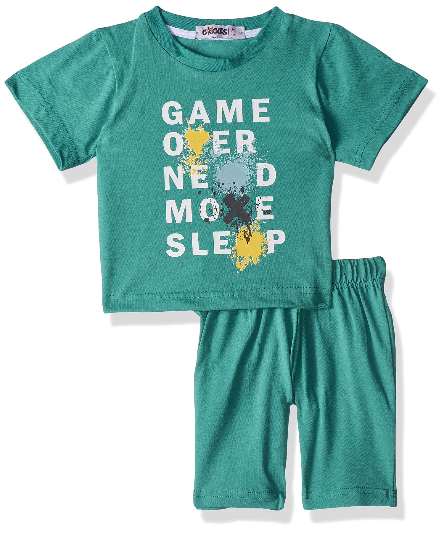 Giggles Boys Pajama Set Comfortable Kids Sleepwear