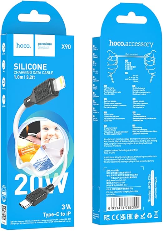 Hoco X90 iPhone Charging Cable Fast Charging 20W