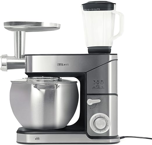 Black & White SC-217 3-in-1 Stand Mixer with 10L Stainless Steel Bowl
