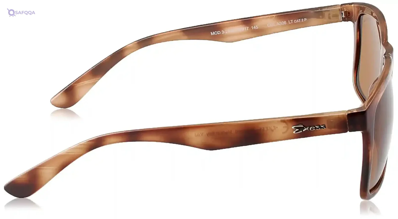 Exess Men’s Rectangular Polarized Sunglasses – Brown Casual UV Protection Eyewear