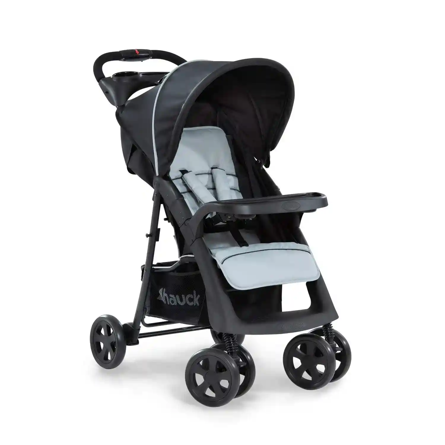 Hauck Baby Stroller – Lightweight & Foldable Pushchair (Black)