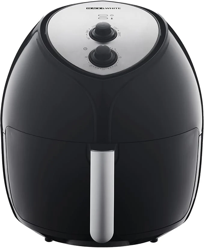 Black & White Round Air Fryer