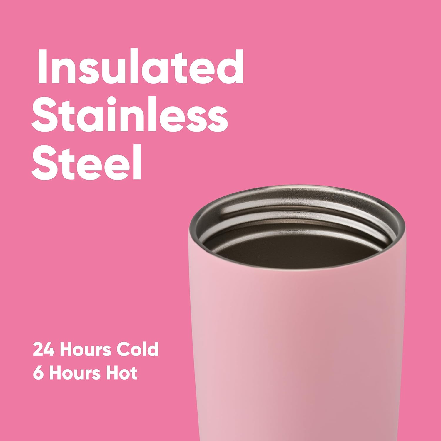 Owala Stainless Steel Thermos Flask 20 oz Pink – Have Scratches