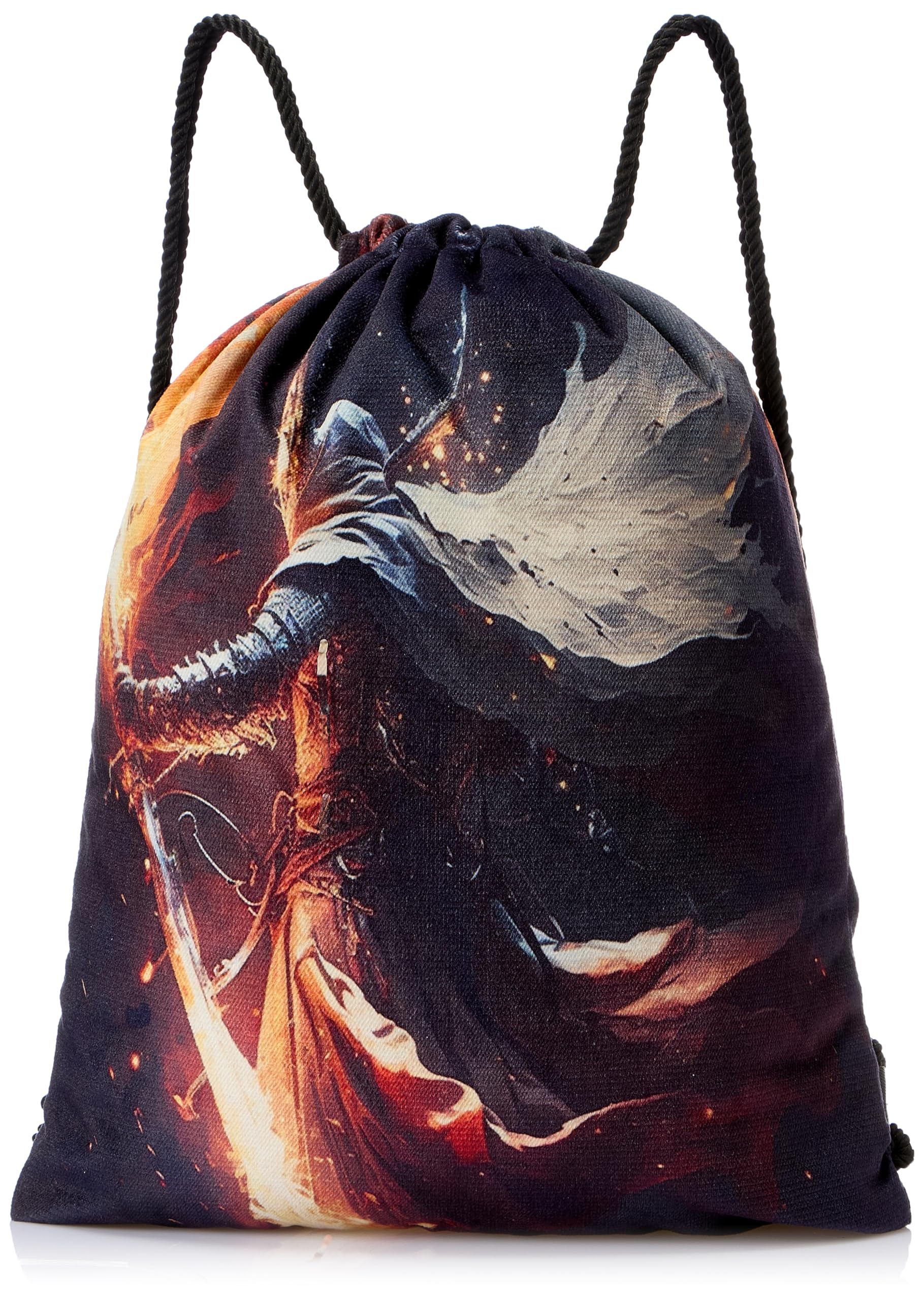 TAT Printed Drawstring Bag – Lightweight & Compact Daily Use Bag