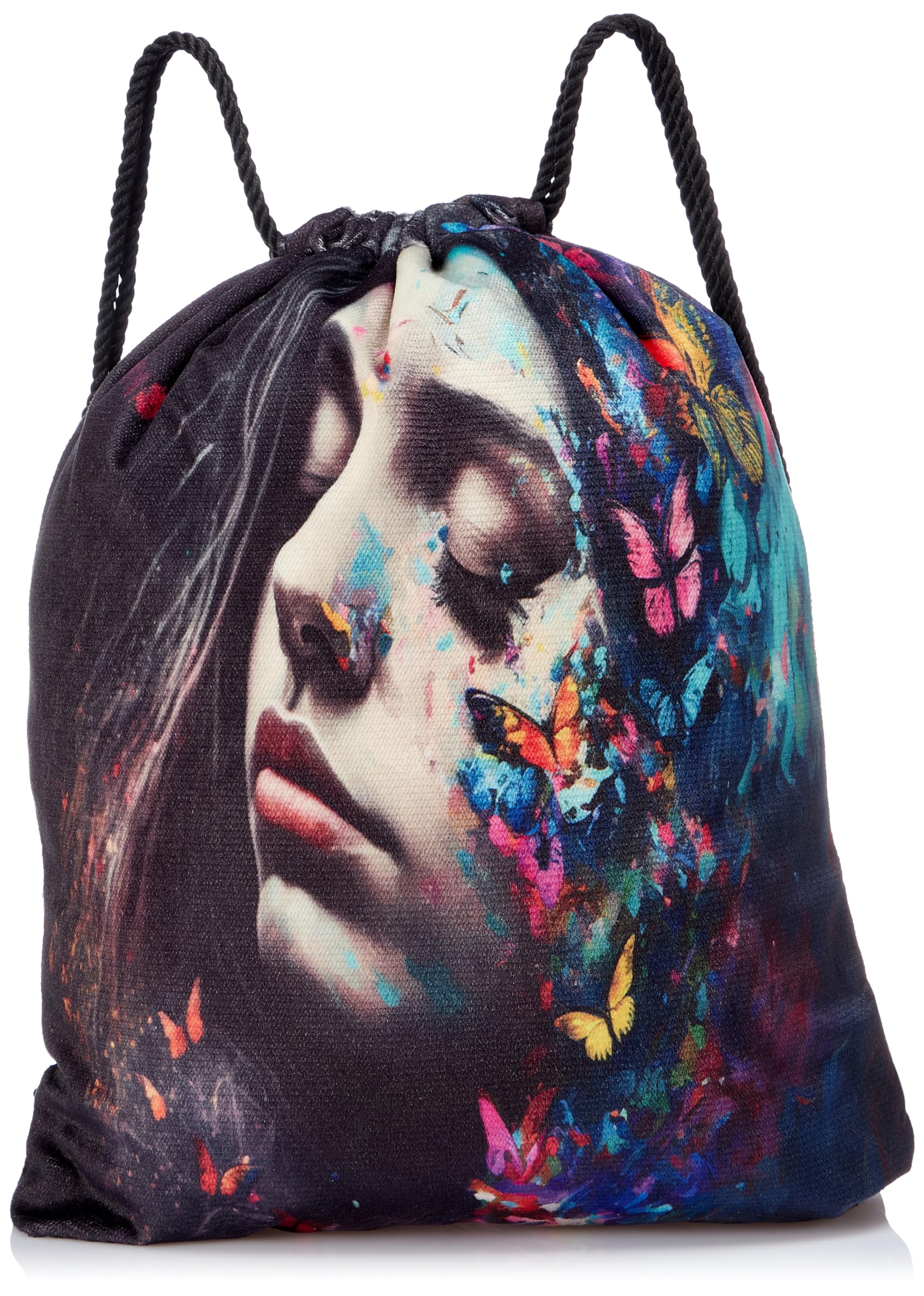 TAT Printed Drawstring Bag – Lightweight & Compact Daily Use Bag