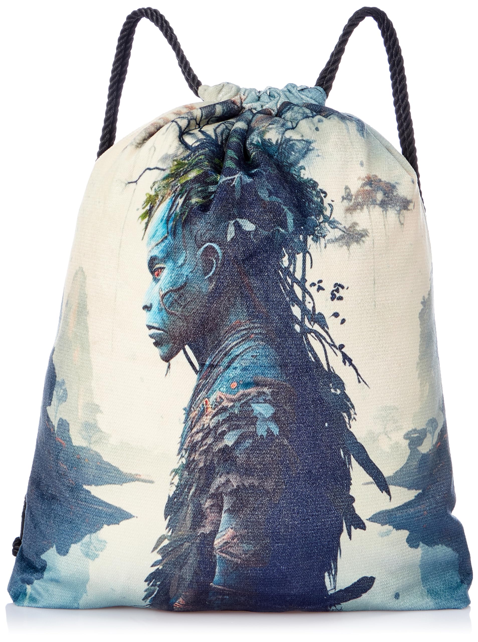 TAT Printed Drawstring Bag – Lightweight & Compact Daily Use Bag