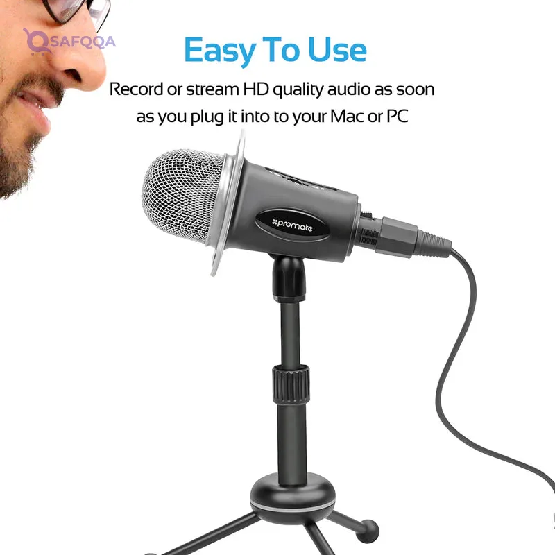 Generic Professional Desktop Condenser Microphone Black