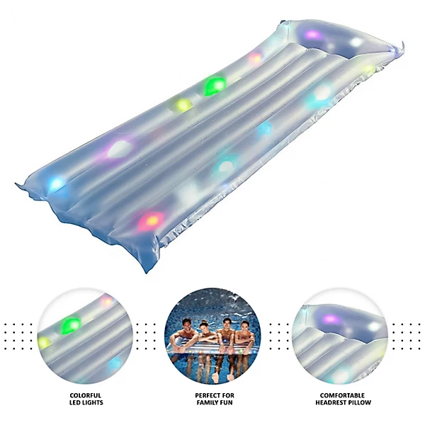 Zeus Party Inflatable Pool Mat with LED Lights