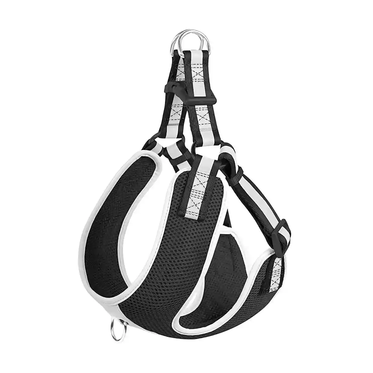 Fida Reflective Dog Harness Adjustable Soft Mesh Small Black