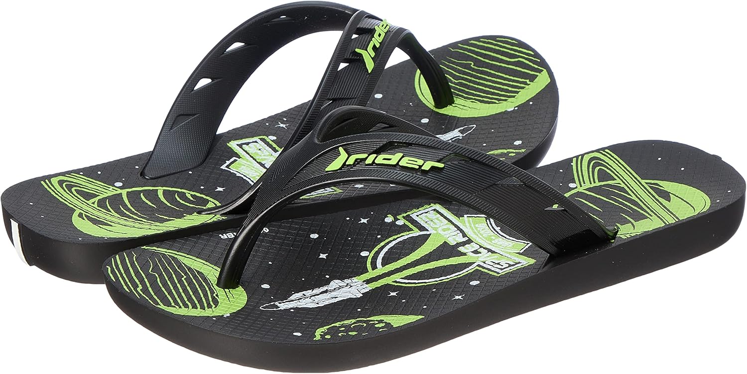 Rider Boys Slippers Casual Lightweight Comfortable Everyday Wear