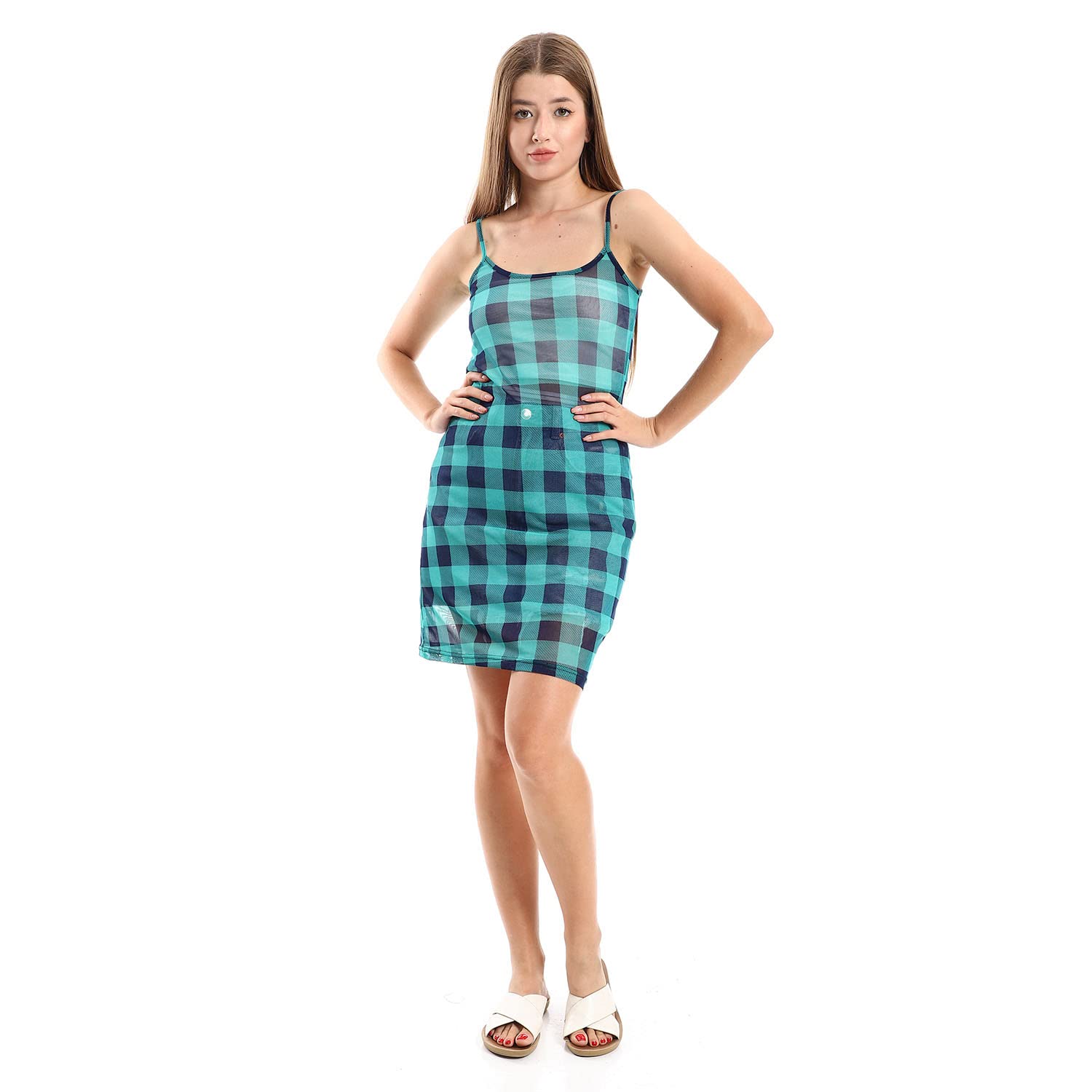 Jamila Women Short Sleeveless Swim Cover Up – Stylish & Lightweight Beachwear