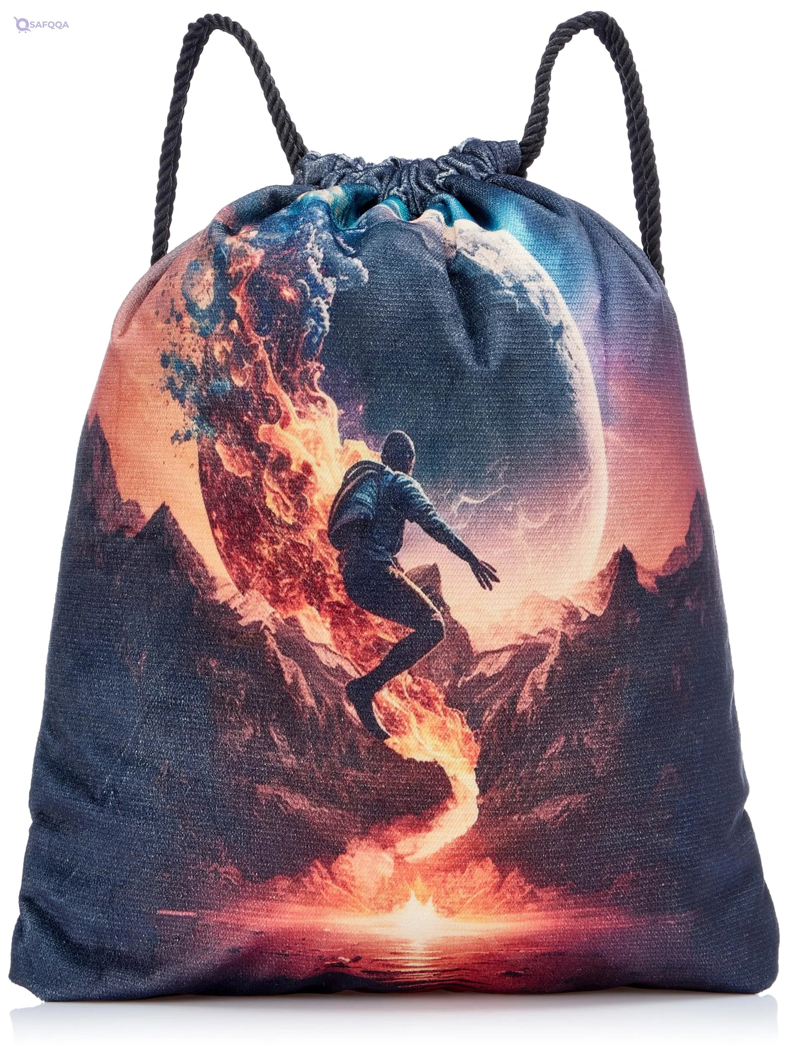 TAT Drawstring Bag Lightweight Gym Sports Backpack Casual Daily Use