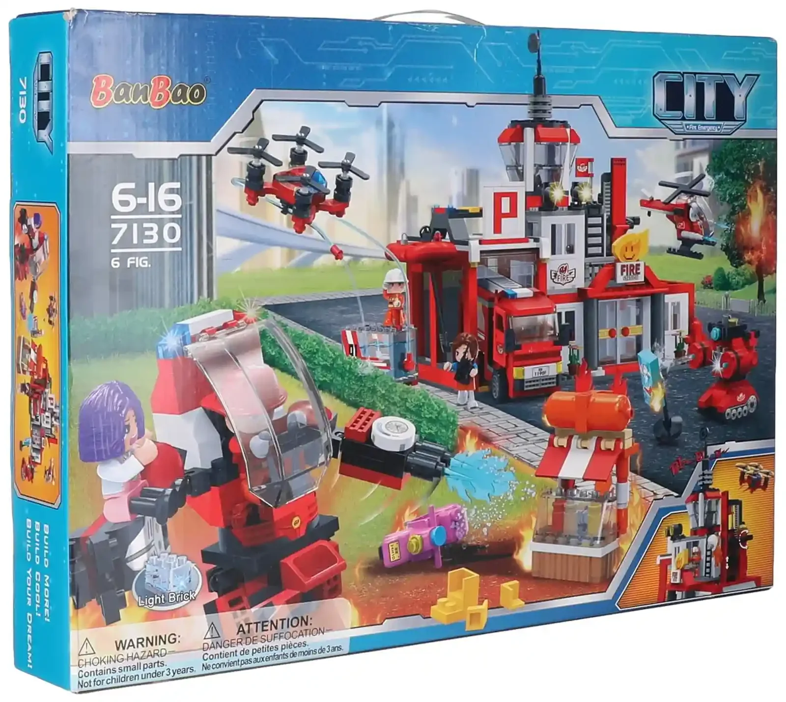 BanBao Fire Station Building Blocks Set