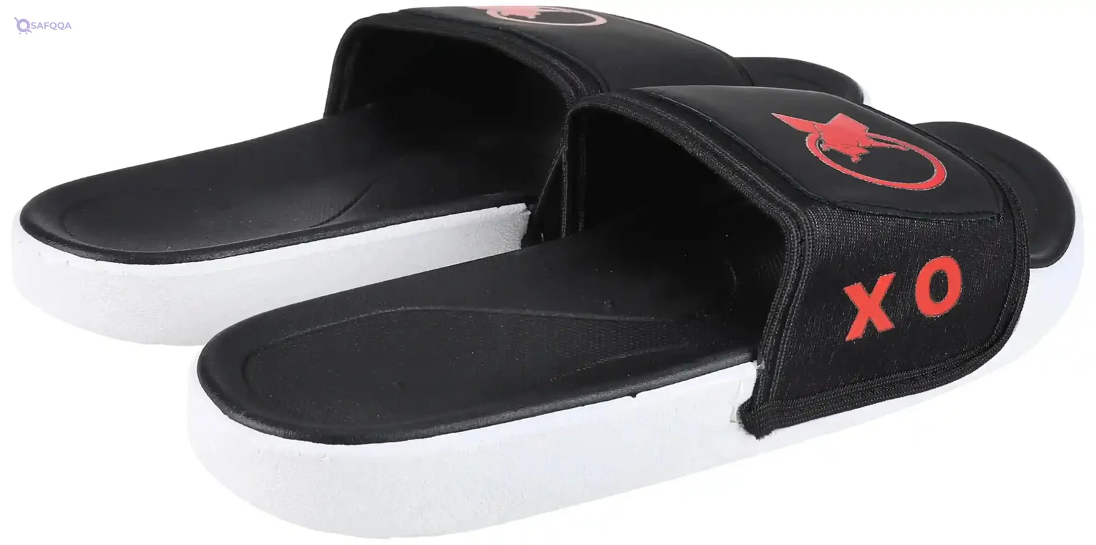 OX Rubber Black Slides for Men Comfortable Slip On Summer Slippers