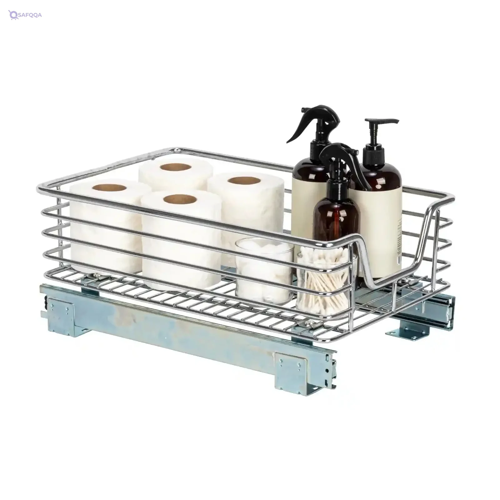 Household Essentials Sliding Organizer, Pull-Out Cabinet Shelf, 11.5 Inch Wide Storage Rack