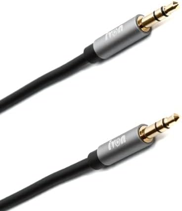 IVON 2113 Audio Cable – 3.5mm AUX Stereo Cable – High Quality Sound Transmission – Black