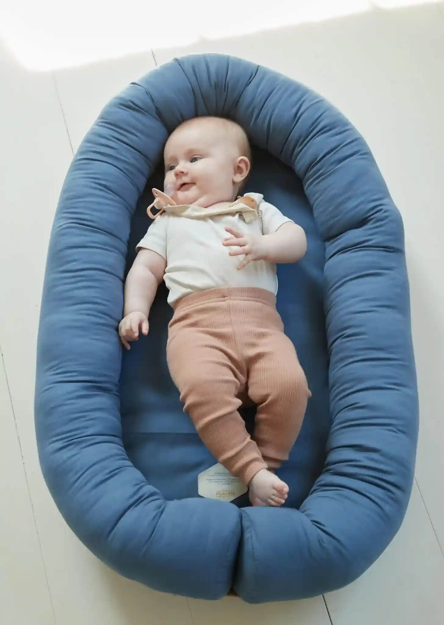 Generic Baby Nest Newborn Baby Bed Portable Blue Sleeping Cocoon Travel Crib