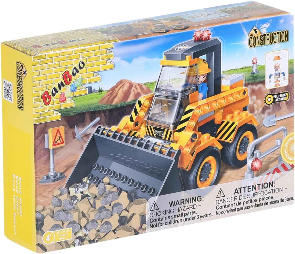BanBao Forklift Bulldozer Building Blocks Set