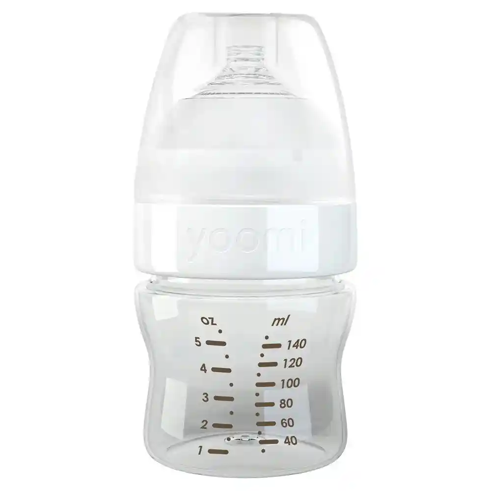 yoomi 5oz Feeding Bottles 140ml Pack of 2 – Baby Feeding Bottles Clear
