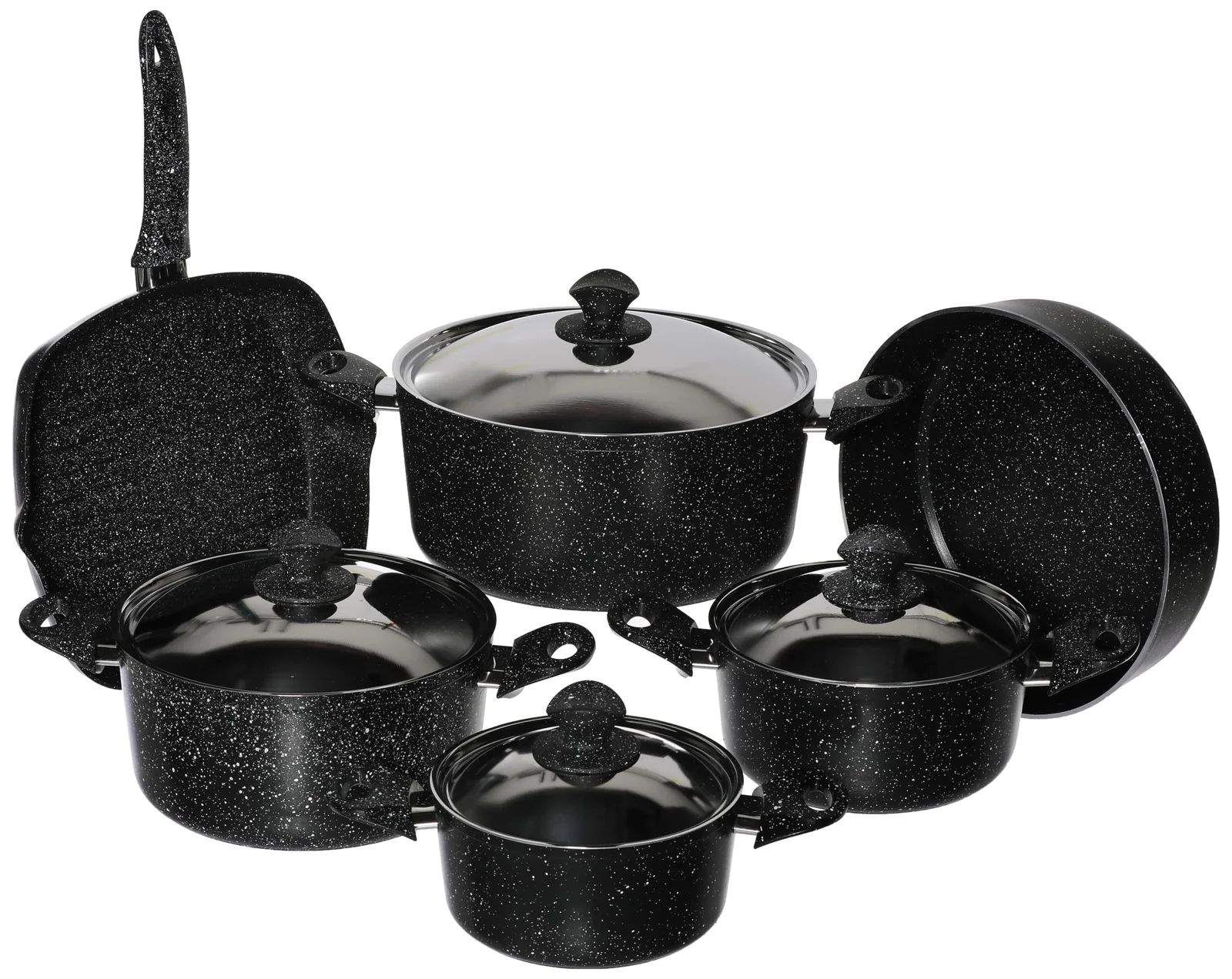 El Maleka Granite Cookware Set 10 Pieces