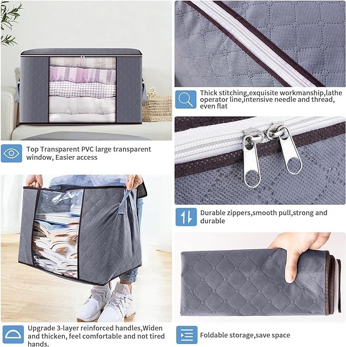 Fresh Blanket Storage Bag for Clothes and Bedding
