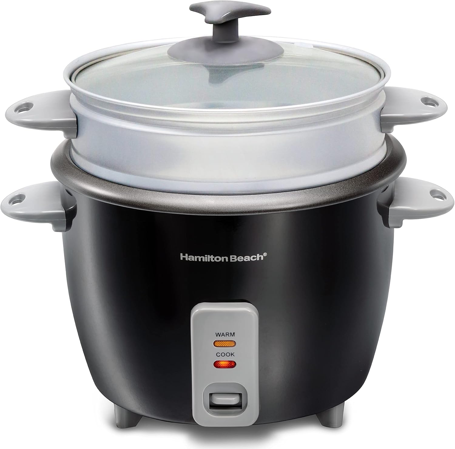 Hamilton 37517-ME Rice Cooker & Steamer 1.5L 500W Black - Bottom Dent