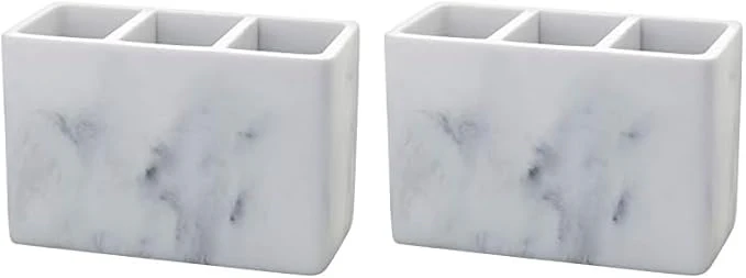 Zenna Home Bathroom Vanity Organizer Pack of 2 Grey