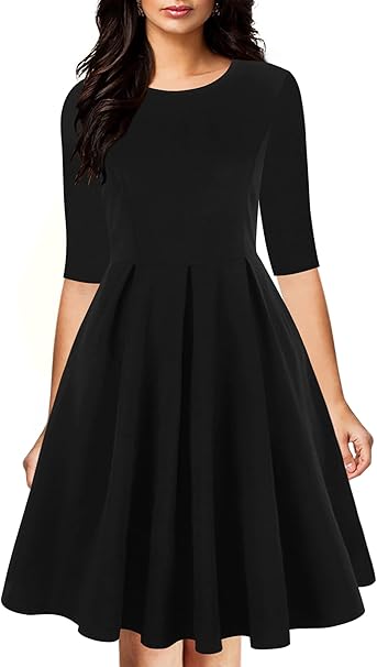Oxiuly Women’s Dress Black